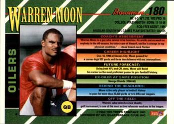 1993 Bowman #180 Warren Moon Back