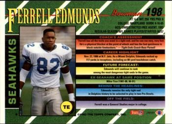 1993 Bowman #198 Ferrell Edmunds Back