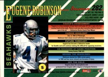 1993 Bowman #282 Eugene Robinson Back