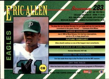 1993 Bowman #283 Eric Allen Back