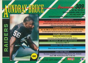 1993 Bowman #309 Aundray Bruce Back
