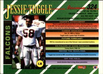 1993 Bowman #324 Jessie Tuggle Back