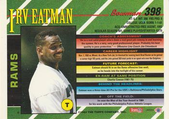 1993 Bowman #398 Irv Eatman Back