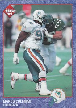 1993 Collector's Edge #112 Marco Coleman Front