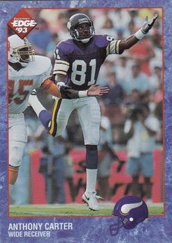 1993 Collector's Edge #129 Anthony Carter Front