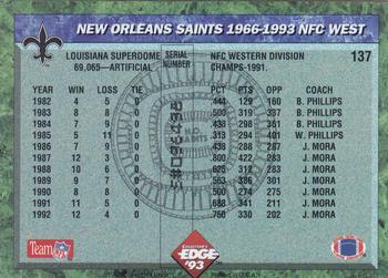 1993 Collector's Edge #137 New Orleans Saints Back
