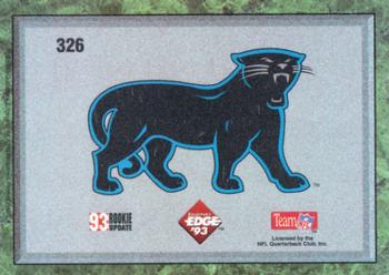 1993 Collector's Edge #326 Carolina Panthers Back