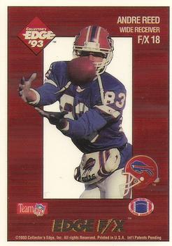 1993 Collector's Edge - Edge F/X #F/X18 Andre Reed Front
