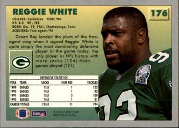 1993 Fleer #176 Reggie White Back
