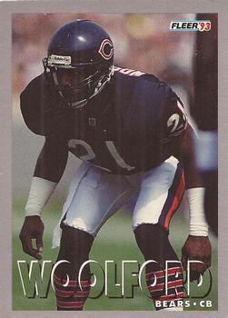 1993 Fleer #206 Donnell Woolford Front