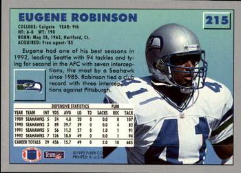 1993 Fleer #215 Eugene Robinson Back