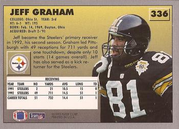 1993 Fleer #336 Jeff Graham Back