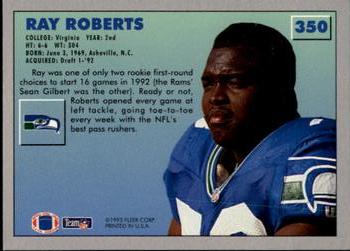 1993 Fleer #350 Ray Roberts Back