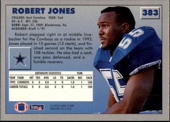 1993 Fleer #383 Robert Jones Back