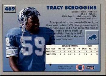 1993 Fleer #469 Tracy Scroggins Back