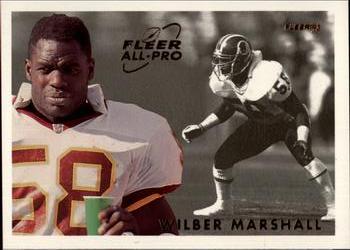 1993 Fleer - Fleer All-Pro #9 Wilber Marshall Front