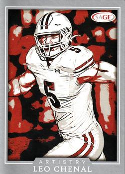 2022 SAGE Artistry - Silver #21 Leo Chenal Front
