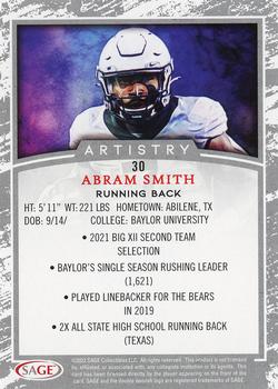2022 SAGE Artistry - Silver #30 Abram Smith Back