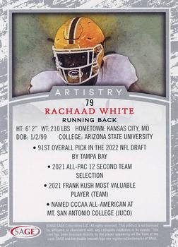 2022 SAGE Artistry - Silver #79 Rachaad White Back