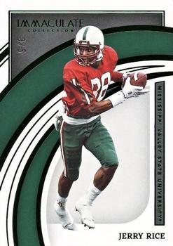 2022 Panini Immaculate Collection Collegiate - Emerald #17 Jerry Rice Front