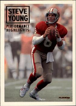 1993 Fleer - Steve Young: Performance Highlights #7 Steve Young Front
