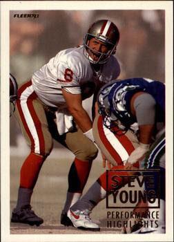 1993 Fleer - Steve Young: Performance Highlights #10 Steve Young Front