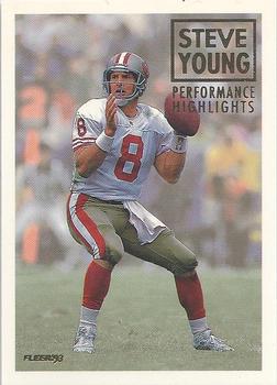 1993 Fleer - Steve Young: Performance Highlights #11 Steve Young Front