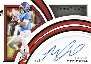 2022 Panini Immaculate Collection Collegiate - Rookie Autographs Emerald #RA-MCO Matt Corral Front