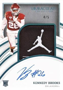 2022 Panini Immaculate Collection Collegiate - Rookie Patch Autographs Laundry Tag Brand Logo #79 Kennedy Brooks Front