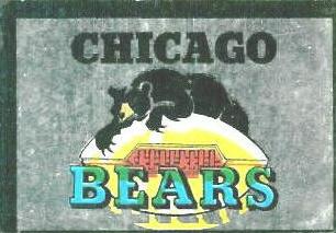 1960 Topps - Metallic Stickers #NNO Chicago Bears Front