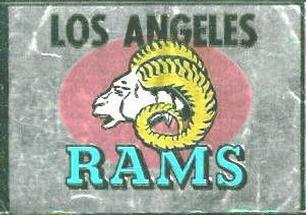 1960 Topps - Metallic Stickers #NNO Los Angeles Rams Front