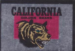 1960 Topps - Metallic Stickers #NNO California Golden Bears Front
