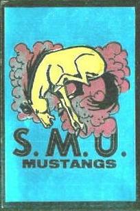 1960 Topps - Metallic Stickers #NNO SMU Mustangs Front