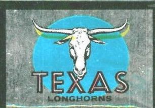 1960 Topps - Metallic Stickers #NNO Texas Longhorns Front