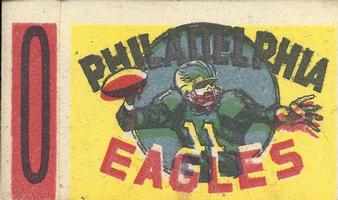 1961 Topps - Flocked Stickers #NNO Philadelphia Eagles O Front