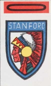 1961 Topps - Flocked Stickers #NNO Stanford Indians O Front