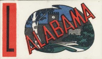 1961 Topps - Flocked Stickers #NNO Alabama Crimson Tide L Front
