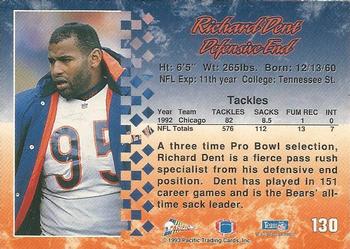 1993 Pacific #130 Richard Dent Back