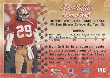 1993 Pacific #146 Don Griffin Back