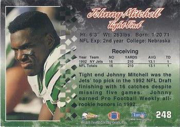 1993 Pacific #248 Johnny Mitchell Back