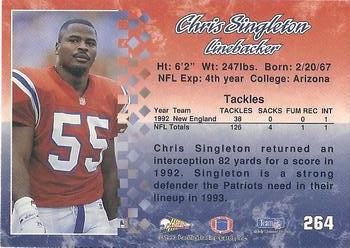 1993 Pacific #264 Chris Singleton Back