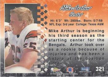 1993 Pacific #321 Mike Arthur Back