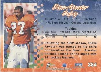 1993 Pacific #354 Steve Atwater Back