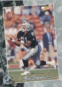 1993 Pacific #372 Tim Brown Front