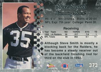 1993 Pacific #373 Steve Smith Back