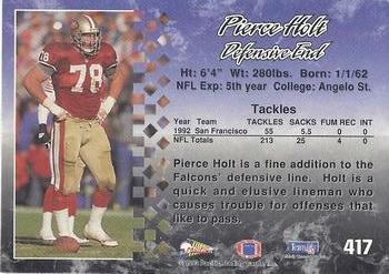 1993 Pacific #417 Pierce Holt Back