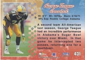 1993 Pacific #431 George Teague Back