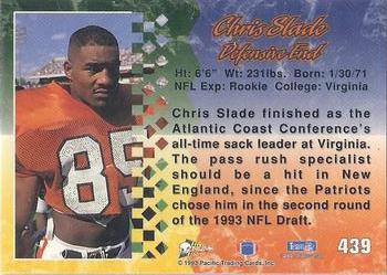 1993 Pacific #439 Chris Slade Back
