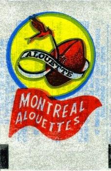 1961 Topps CFL - Magic Rub-Offs #NNO Montreal Alouettes Front