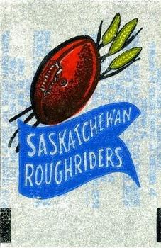 1961 Topps CFL - Magic Rub-Offs #NNO Saskatchewan Roughriders Front